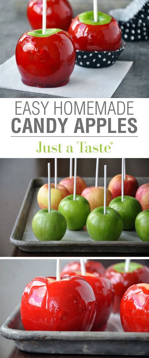 Easy Homemade Candy Apples Recipe Via