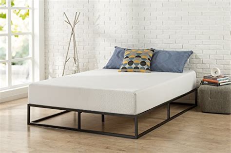 Jul 30, 2020 · i have a firm ~ 5 inch mattress plus a foam topper and good pillows, so, in terms of a good, basic, comfortable solution, so far yes, this zinus queen size black metal platform bed frame has meet my expectations. Zinus Joseph Modern Studio 10 Inch Platforma Low Profile ...