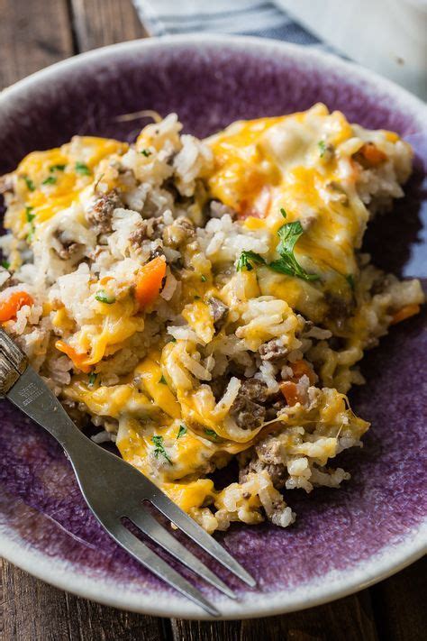Ground chuck ((this is a cut of beef)) 1/2 lbs 227 g; Cheesy Ground Beef and Rice Casserole | Recipe | Beef ...