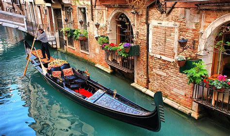 Góndola Venecia Italia Venecia Italia Góndola Fondo De Pantalla Hd