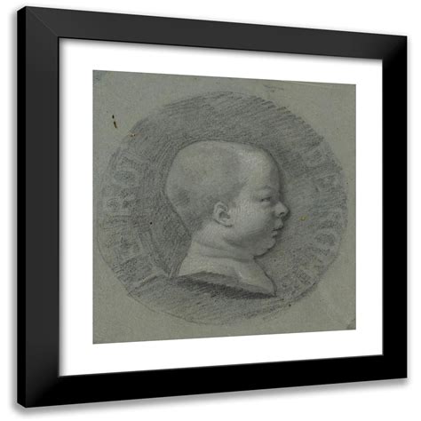 Pierre Paul Prud Hon 15x15 Black Modern Framed Museum Art Print Titled Profile Of The King Of