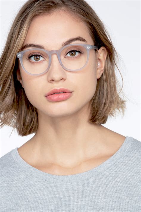 Primrose Round Matte Clear Full Rim Eyeglasses Eyebuydirect Canada