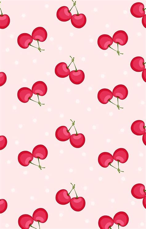 Sweet Cherries Unique Pattern Iphone Wallpaper Pattern Cute Patterns