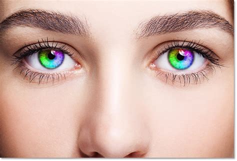 Create Rainbow Eye Colors In Photoshop