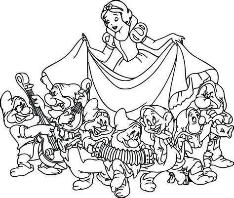 Snow white and the seven dwarfs color page. 7 Dwarfs Coloring Pages at GetColorings.com | Free ...