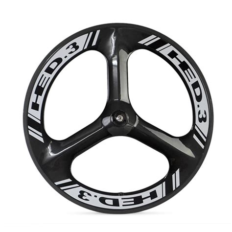 Hed Tri Spoke Carbon Fiber Clincher Road Bike Front Wheel Road Racing Bicycle Wheel In Bicycle