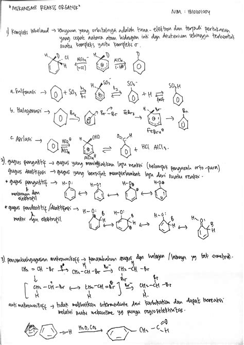 Mekanisme Reaksi Organik Catatan Kimia Studocu