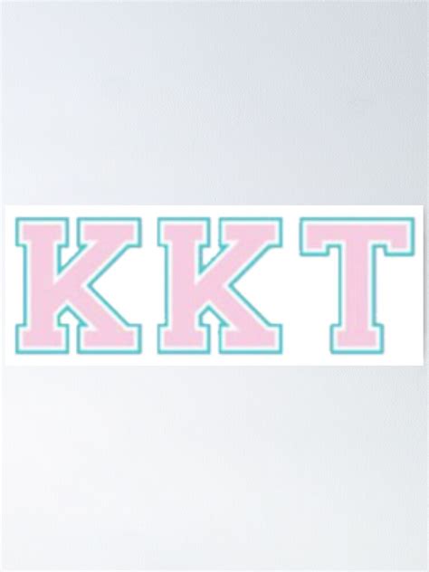 Kappa Kappa Tau Kkt Logo Poster For Sale By Mariamichelle Redbubble