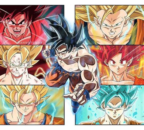 Imagenes De Goku En Todas Sus Fases Vegitto And Gogeta Dragon Ball