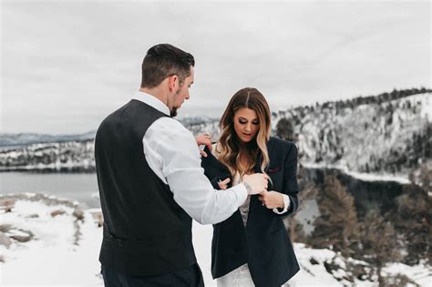 Winter Wedding At Lake Tahoe Winter Wedding