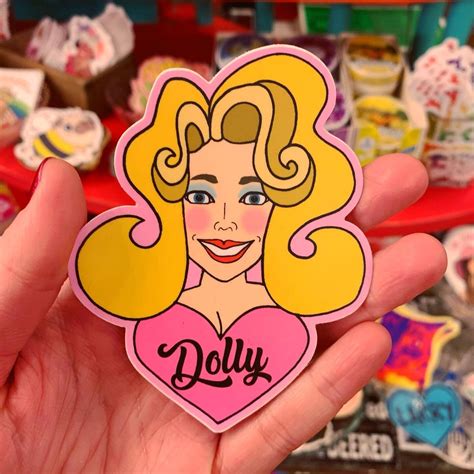 Dolly Parton Big Hair Sticker — Lost Objects Found Treasures