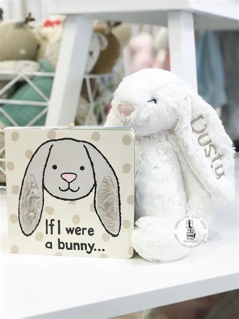 Personalized Plush Bunny With Bunny Book Etsy