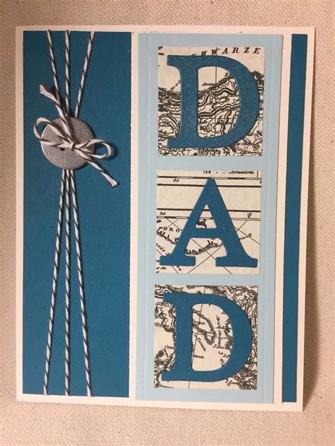 Want to see some amazingly awesome ideas for diy birthday cards? Stampin Up Handmade Father's Day Card #Handmade # ...