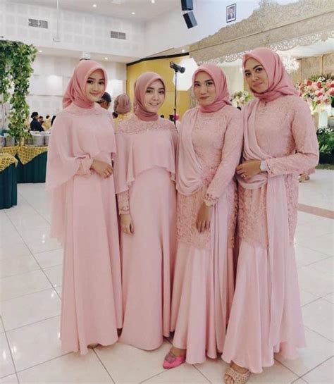 √ 30 Model Bridesmaid Hijab Dress Seragam Kebaya Gaun