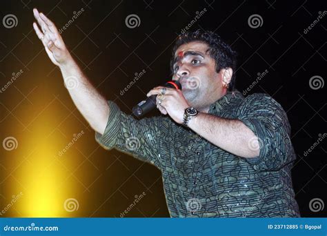 Bollywood Playback Singer Editorial Image Image Of Microphone 23712885