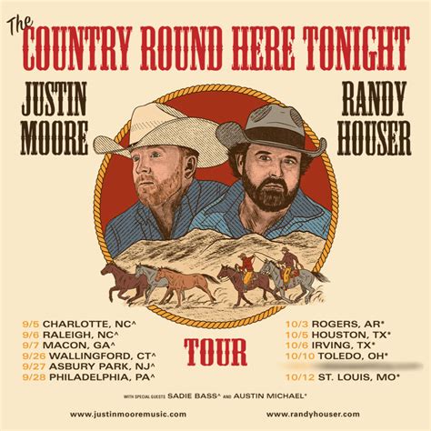 Justin Moore And Randy Houser Announce Fall Tour