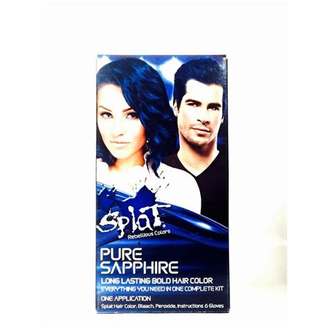 Splat Rebellious Colors Hair Coloring Complete Kit Pure Sapphire