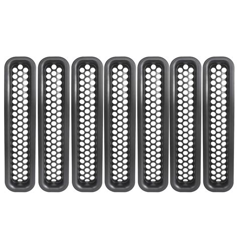 Buy Hooke Road Wrangler Grill Mesh Inserts Front Grille Guard Cover