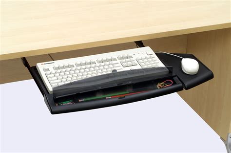 Keyboard Tray With Pencil Compartment Custom Accents