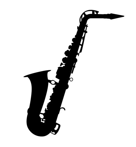 Saxophone Silhouette Brass Wood Wind Musical Instrument 11872550