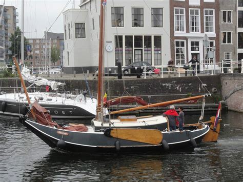 A Traditional Dutch Flat Bottom Sailing Boat Photo