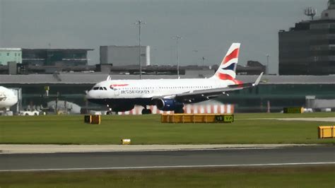 British Airways A320 Sharklets G Euyv Landing At Manchester Airport