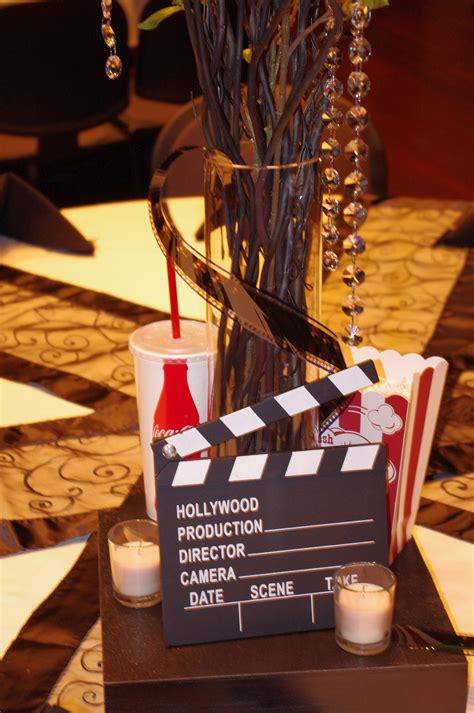Hollywood Decor Centerpiece Hollywood Red Carpet Party Red Carpet