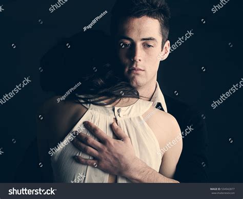 Powerful Shot Young Couple Embracing Stock Photo 534942877 Shutterstock
