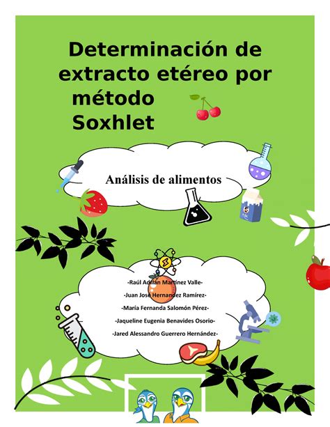 Reportes De Alimentos Determinacion De Lipidos Extracto Etereo My XXX