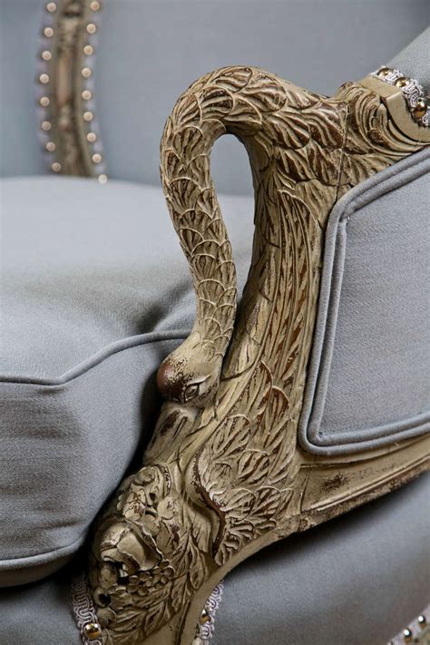 Rocking chair for sale in pakistan. An Antique Swedish Painted Decorated Swan Arm Chair at 1stdibs