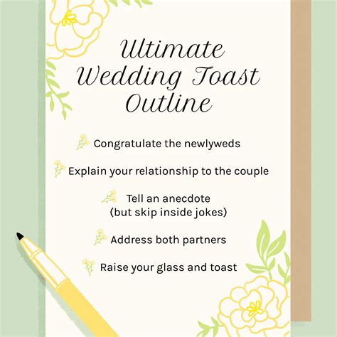 Wedding Toast Template