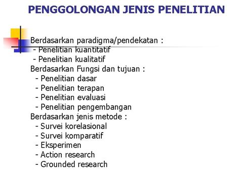 Kata fenomenologi berasal kata dari bahasa yunani, phainomenon yang berarti penampakan diri dan logos yang berarti akal, studi fenomenologi merupakan penelitian yang mengkhususkan pada fenomena dan realitas yang tampak. Jenis Jenis Penelitian Metode Kuantitatif : 36 Bab Iii Metode Penelitian A Jenis Penelitian Sebuah