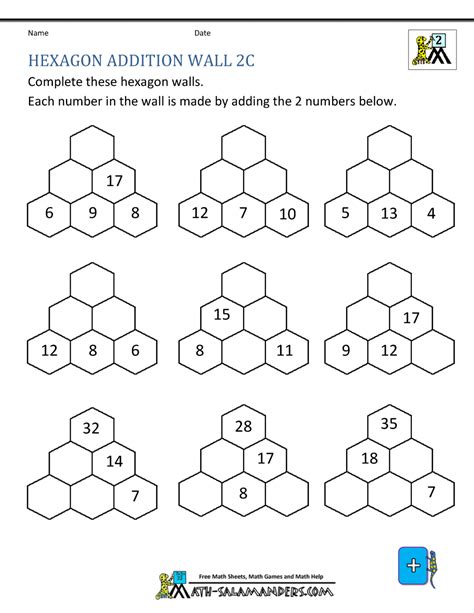 Free math worksheets for second grade (w/ answer keys). Addition Games For Second Grade Worksheets | Worksheet Hero