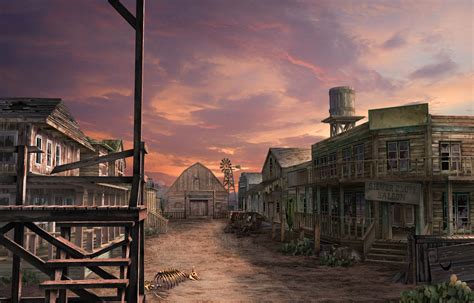 City Concept Wild West Ghost Towns