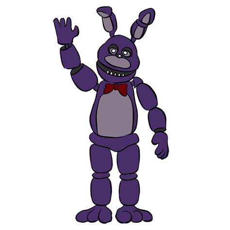 How To Draw Withered Bonnie Step By Step Video Game C