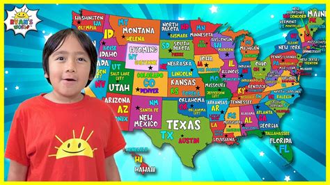 Learn 50 United States Of America Name With Capitals For Kids And