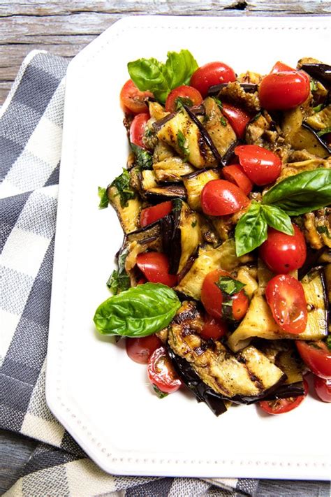 Grilled Eggplant And Tomato Salad Recipe Italian Food Forever