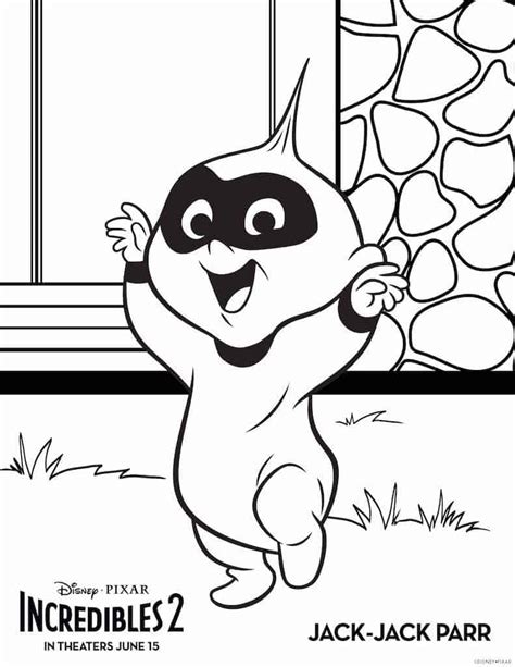 Pip the penguin and freddy the flamingo! Incredibles 2 Coloring Pages: Free Printable - Any Tots