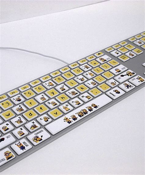 A Computer Keyboard With Yellow And White Characters On Its Keyshell
