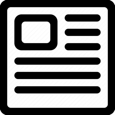 Article Document News Newspaper Icon