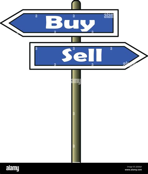 Buy Sell Street Sign Stock Vector Image And Art Alamy