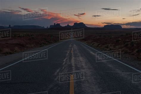 Us Route 163 Through Monument Valley In Utah Usa Stock Photo
