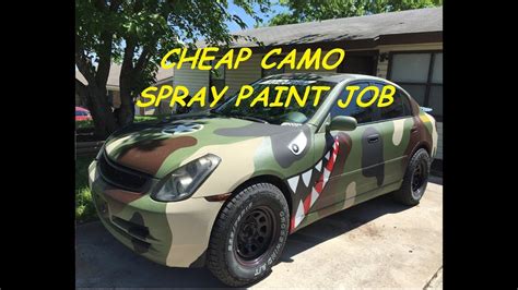 How To Spray Can Paint Camo Youtube