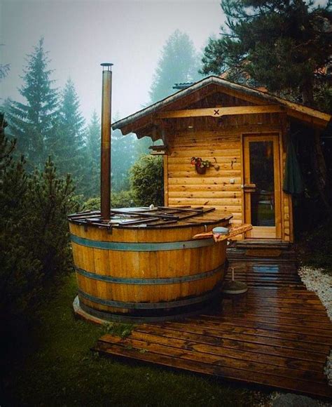 Image By Shelly Lovell On Cabin In The Woods Outdoor Sauna Cabin Sauna