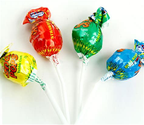 Shock Pops Bubble Gum Lollipops Lollipops And Suckers Bulk Candy Oh