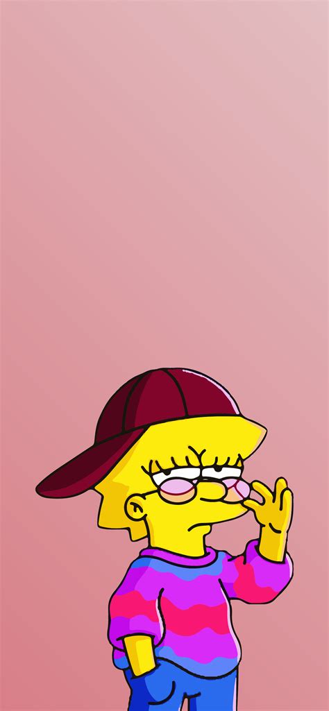 Download Wallpaper Aesthetic Cartoon Characters Lisa Simpson