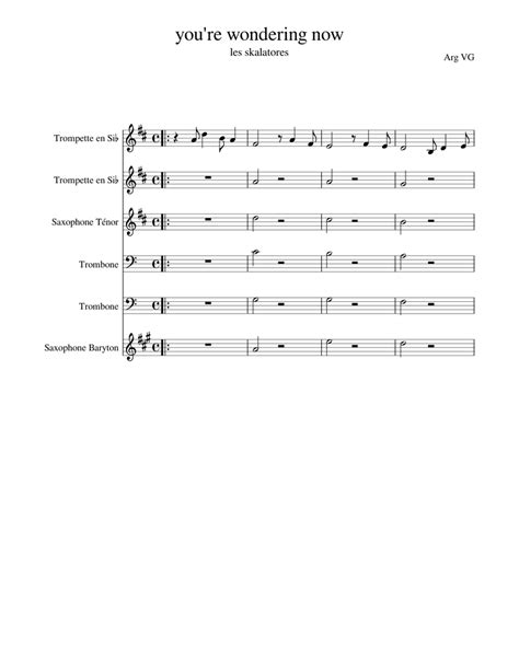 You Re Wondering Now Sheet Music For Trombone Brass Duet Download And Print In Pdf Or Midi