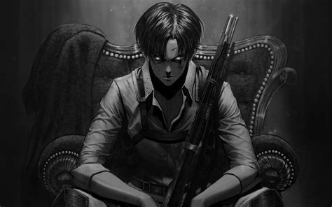 Download for free on all your devices computer smartphone or tablet. Wallpaper of Anime, Levi Ackerman, Gun, Attack on Titan ...