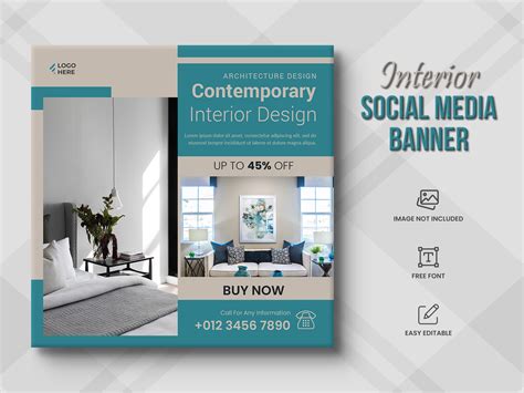 Interior Social Media Post Template Graphic By Creativeview · Creative