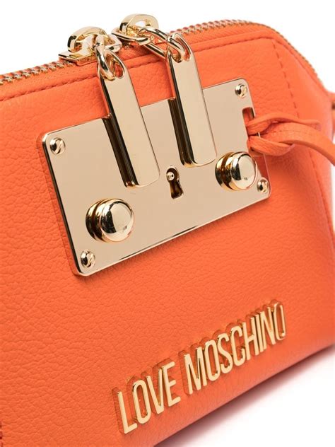 Love Moschino Logo Plaque Cross Body Bag Farfetch